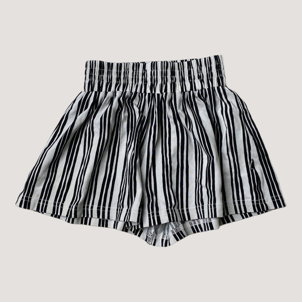 Papu stripes shorts, black / white | 98/104cm