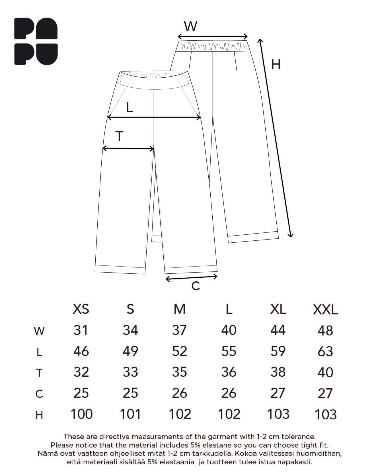 WIDE LEG -housut, Salvia