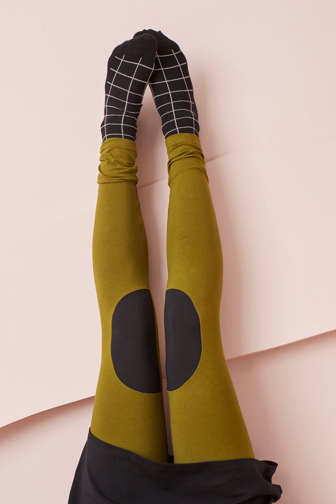 PATCH-leggingsit, Still Green/Black, naisten