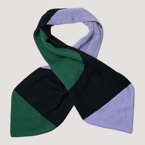 knitted merino scarf, multicolor | woman