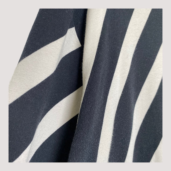 stripe tunic, black/sand | woman XXL