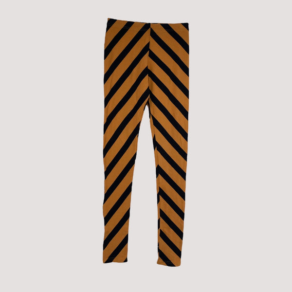 stripe leggings, orange/black | woman S
