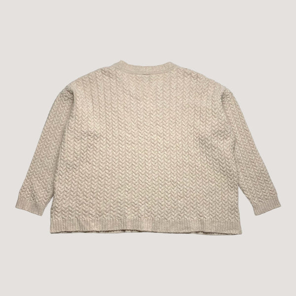 Papu merino and cashmere sweater, wheat | woman XL/XXL