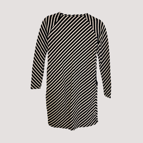 stripe tunic, black/sand | women XS