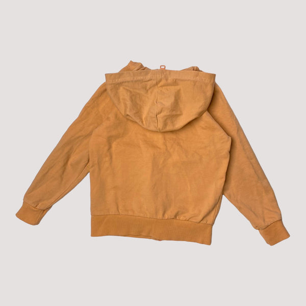 Papu zipper sweat hoodie, coral pink | 116cm