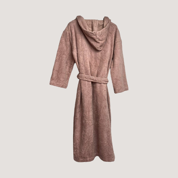 Papu hooded bath robe, dusty pink | woman XS/S