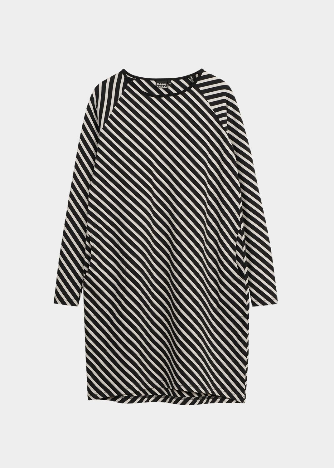 STRIPE-tunika, Black/Sand