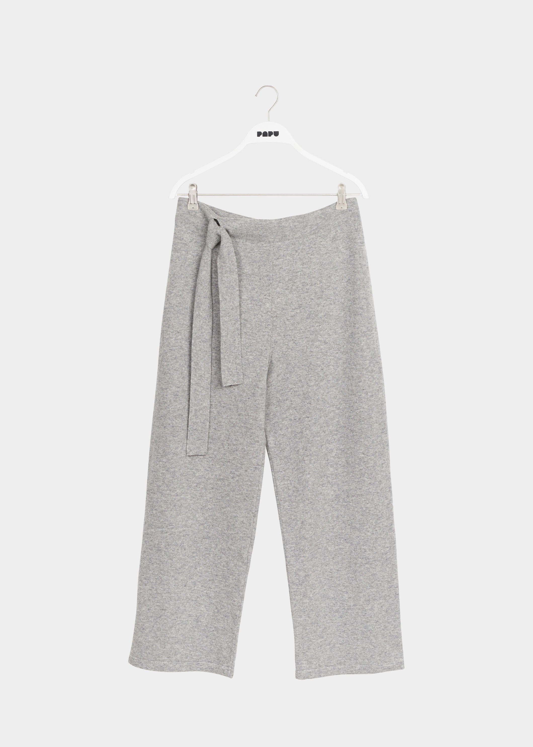 SOFT WOOL -neulehousut, Melange Grey