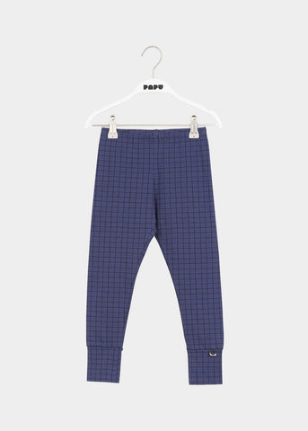 FOLD-leggingsit, Tiny grid, Blue